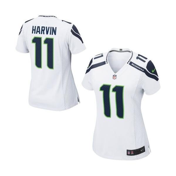 [Game] HARVIN Seattle #11 Womens Football Jersey - Percy Harvin Womens Football Jersey (White)_Free Shipping