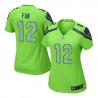 [Game] FAN Seattle #12 Womens Football Jersey - 12th Fan Womens Football Jersey (Green)_Free Shipping
