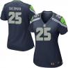 [Game] SHERMAN Seattle #25 Womens Football Jersey - Richard Sherman Womens Football Jersey (Blue)_Free Shipping