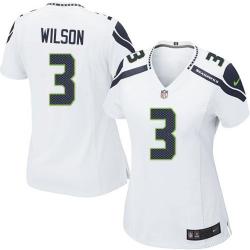 [Game] WILSON Seattle #3 Womens Football Jersey - Russell Wilson Womens Football Jersey (White)_Free Shipping
