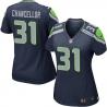 [Game] CHANCELLOR Seattle #31 Womens Football Jersey - Kam Chancellor Womens Football Jersey (Blue)_Free Shipping