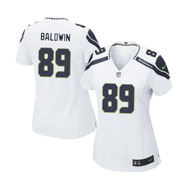 [Game] BALDWIN Seattle #89 Womens Football Jersey - Doug Baldwin Womens Football Jersey (White)_Free Shipping