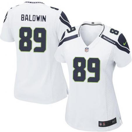 [Game] BALDWIN Seattle #89 Womens Football Jersey - Doug Baldwin Womens Football Jersey (White)_Free Shipping