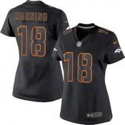 [Impact Limited] MANNING Denver #18 Womens Football Jersey - Peyton Manning Womens Football Jersey_Free Shipping