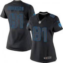 [Impact Limited] JOHNSON Detroit #81 Womens Football Jersey - Calvin Johnson Womens Football Jersey_Free Shipping
