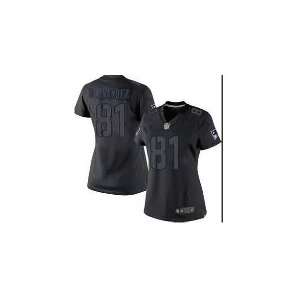 [Impact Limited] HERNANDEZ New England #81 Womens Football Jersey - Aaron Hernandez Womens Football Jersey_Free Shipping