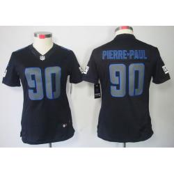 [Impact Limited] PIERRE-PAUL NY-Giant #90 Womens Football Jersey - Jason Pierre-Paul Womens Football Jersey_Free Shipping