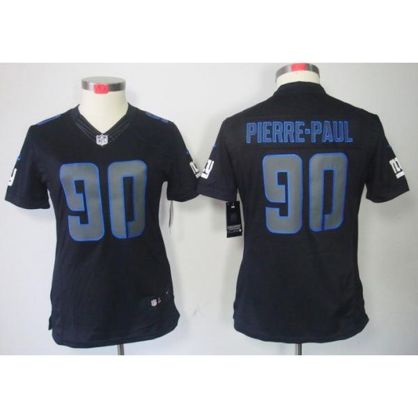[Impact Limited] PIERRE-PAUL NY-Giant #90 Womens Football Jersey - Jason Pierre-Paul Womens Football Jersey_Free Shipping