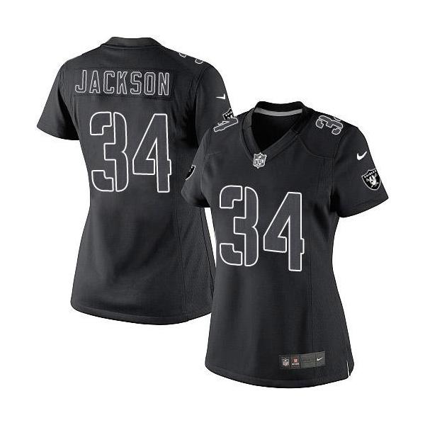 [Impact Limited] JACKSON Oakland #34 Womens Football Jersey - Bo Jackson Womens Football Jersey_Free Shipping