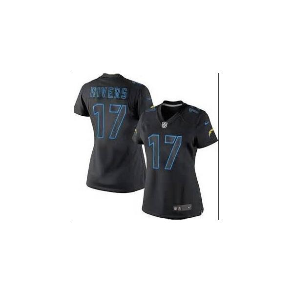 [Impact Limited] RIVERS San Diego #17 Womens Football Jersey - Philip Rivers Womens Football Jersey_Free Shipping