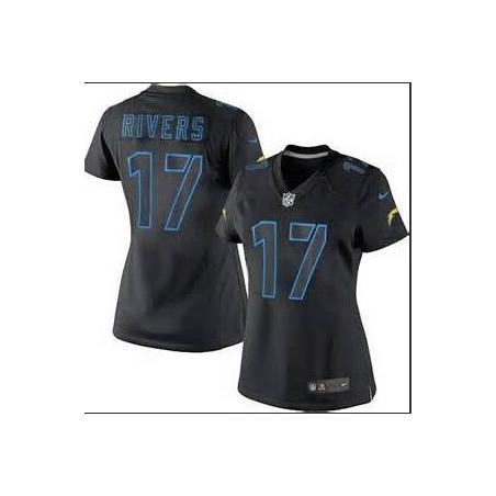 [Impact Limited] RIVERS San Diego #17 Womens Football Jersey - Philip Rivers Womens Football Jersey_Free Shipping