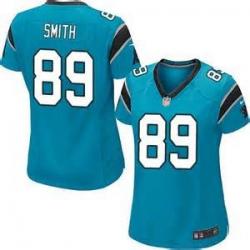 [Limited] SMITH Carolina #89 Womens Football Jersey - Steve Smith Womens Football Jersey (Blue)_Free Shipping