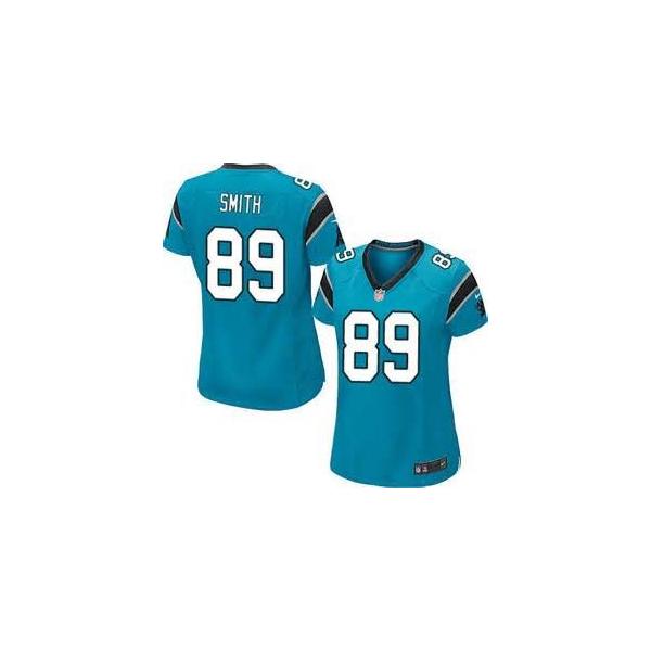 [Limited] SMITH Carolina #89 Womens Football Jersey - Steve Smith Womens Football Jersey (Blue)_Free Shipping