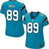 [Limited] SMITH Carolina #89 Womens Football Jersey - Steve Smith Womens Football Jersey (Blue)_Free Shipping