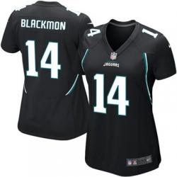 [Limited] BLACKMON Jacksonville #14 Womens Football Jersey - Justin Blackmon Womens Football Jersey (Black)_Free Shipping