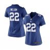 [Limited] WILSON NY-Giant #22 Womens Football Jersey - David Wilson Womens Football Jersey (Blue)_Free Shipping