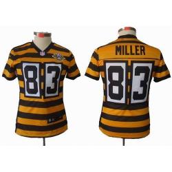 [Limited] MILLER Pittsburgh #83 Womens Football Jersey - Heath Miller Womens Football Jersey (80th throwback)_Free Shipping