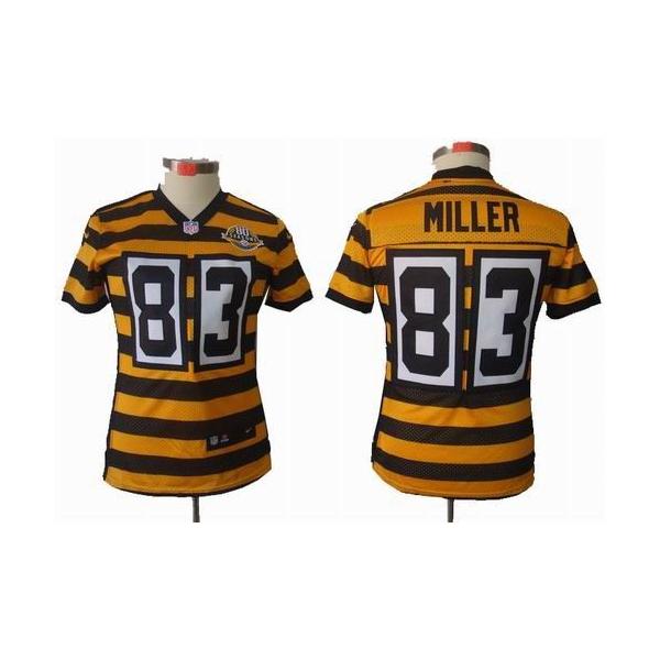 [Limited] MILLER Pittsburgh #83 Womens Football Jersey - Heath Miller Womens Football Jersey (80th throwback)_Free Shipping