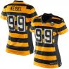 [Limited] KEISEL Pittsburgh #99 Womens Football Jersey - Brett Keisel Womens Football Jersey (80th throwback)_Free Shipping