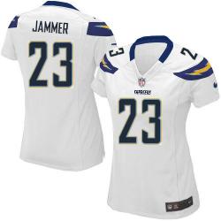 [Limited] JAMMER San Diego #23 Womens Football Jersey - Quentin Jammer Womens Football Jersey (White)_Free Shipping