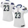 [Limited] JAMMER San Diego #23 Womens Football Jersey - Quentin Jammer Womens Football Jersey (White)_Free Shipping