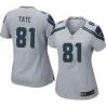 [Limited] TATE Seattle #81 Womens Football Jersey - Golden Tate Womens Football Jersey (Grey)_Free Shipping