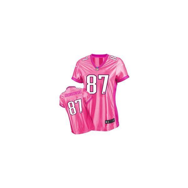 [Love pink III] GRONKOWSKI New England #87 Womens Football Jersey - Rob Gronkowski Womens Football Jersey (Pink)_Free Shipping