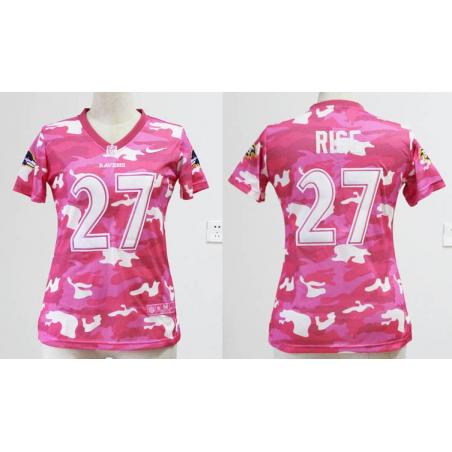 [Pink Camo] RICE Baltimore #27 Womens Football Jersey - Ray Rice Womens Football Jersey_Free Shipping