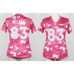 [Pink Camo] WELKER Denver #83 Womens Football Jersey - Wes Welker Womens Football Jersey_Free Shipping