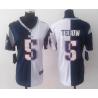 [Split] TEBOW New England #5 Womens Football Jersey - Tim Tebow Womens Football Jersey (Blue-White)_Free Shipping