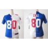 [Split] CRUZ NY-Giant #80 Womens Football Jersey - Victor Cruz Womens Football Jersey (Blue-White)_Free Shipping