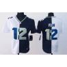 [Split] FAN Seattle #12 Womens Football Jersey - 12th Fan Womens Football Jersey (White-Blue)_Free Shipping