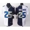 [Split] SHERMAN Seattle #25 Womens Football Jersey - Richard Sherman Womens Football Jersey (White-Blue)_Free Shipping