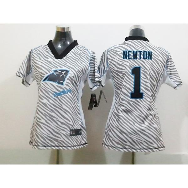 [Zebra Fashion] NEWTON Carolina #1 Womens Football Jersey - Cam Newton Womens Football Jersey_Free Shipping