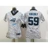 [Zebra Fashion] KUECHLY Carolina #59 Womens Football Jersey - Luke Kuechly Womens Football Jersey_Free Shipping