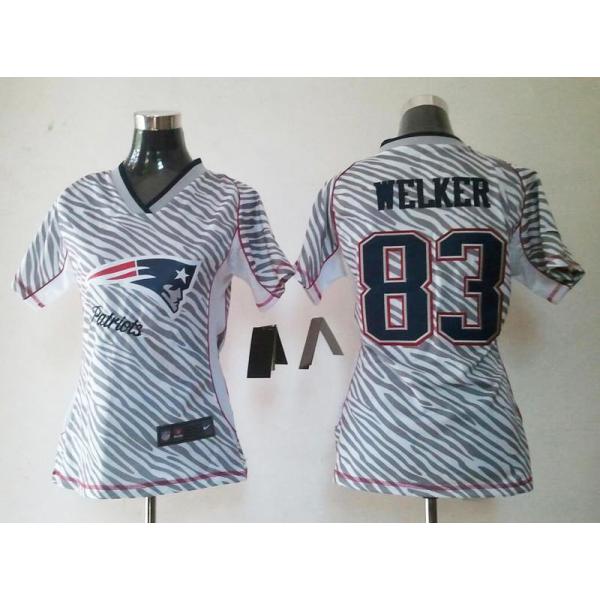 [Zebra Fashion] WELKER New England #83 Womens Football Jersey - Wes Welker Womens Football Jersey_Free Shipping