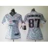 [Zebra Fashion] GRONKOWSKI New England #87 Womens Football Jersey - Rob Gronkowski Womens Football Jersey_Free Shipping