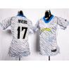 [Zebra Fashion] RIVERS San Diego #17 Womens Football Jersey - Philip Rivers Womens Football Jersey_Free Shipping