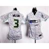 [Zebra Fashion] WILSON Seattle #3 Womens Football Jersey - Russell Wilson Womens Football Jersey_Free Shipping