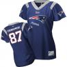 [Field Flirt Fashion II]GRONKOWSKI New England #87 Womens Football Jersey - Rob Gronkowski Womens Football Jersey (Blue)