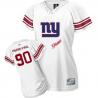 [Field Flirt Fashion II]PIERRE-PAUL NY-Giant #90 Womens Football Jersey - Jason Pierre-Paul Womens Football Jersey (White)