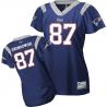 [Field Flirt Fashion I]GRONKOWSKI New England #87 Womens Football Jersey - Rob Gronkowski Womens Football Jersey (Blue)