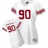 [Field Flirt Fashion I]PIERRE-PAUL NY-Giant #90 Womens Football Jersey - Jason Pierre-Paul Womens Football Jersey (White)