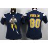 [Portrait Fashion]WINSLOW San Diego #80 Womens Football Jersey - Kellen Winslow Womens Football Jersey (Navy Blue)