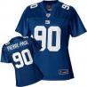 [Rbk Team Jersey]PIERRE-PAUL NY-Giant #90 Womens Football Jersey - Jason Pierre-Paul Womens Football Jersey (Blue)