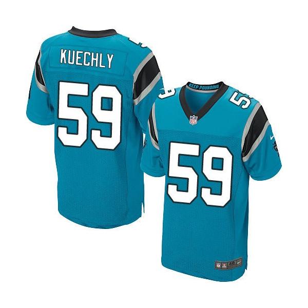 [Elite] Luke Kuechly Football Jersey -Carolina #59 Football Jersey(Blue)