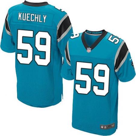 [Elite] Luke Kuechly Football Jersey -Carolina #59 Football Jersey(Blue)