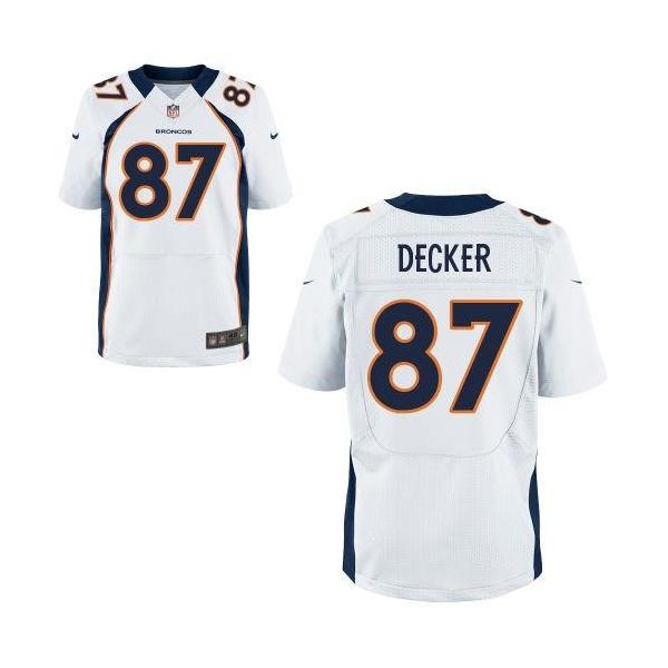 [Elite] Eric Decker Football Jersey -Denver #87 Football Jersey(White)