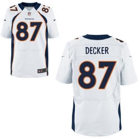 [Elite] Eric Decker Football Jersey -Denver #87 Football Jersey(White)
