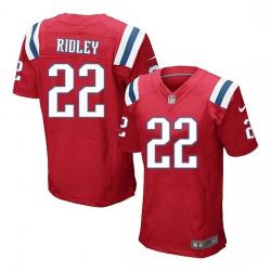 [Elite] Stevan Ridley Football Jersey -New England #22 Football Jersey(Red)